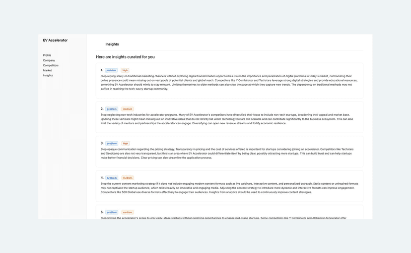 Product & Market Research Tool