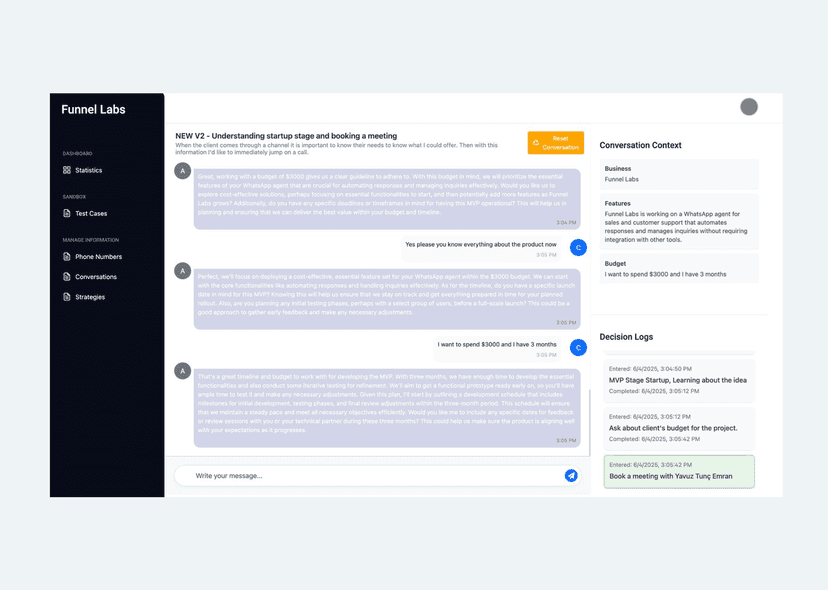 WhatsApp Sales & Customer Support Agent